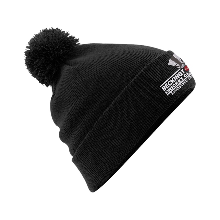 BECKINGTON CC Original Pom Pom Beanie : Black