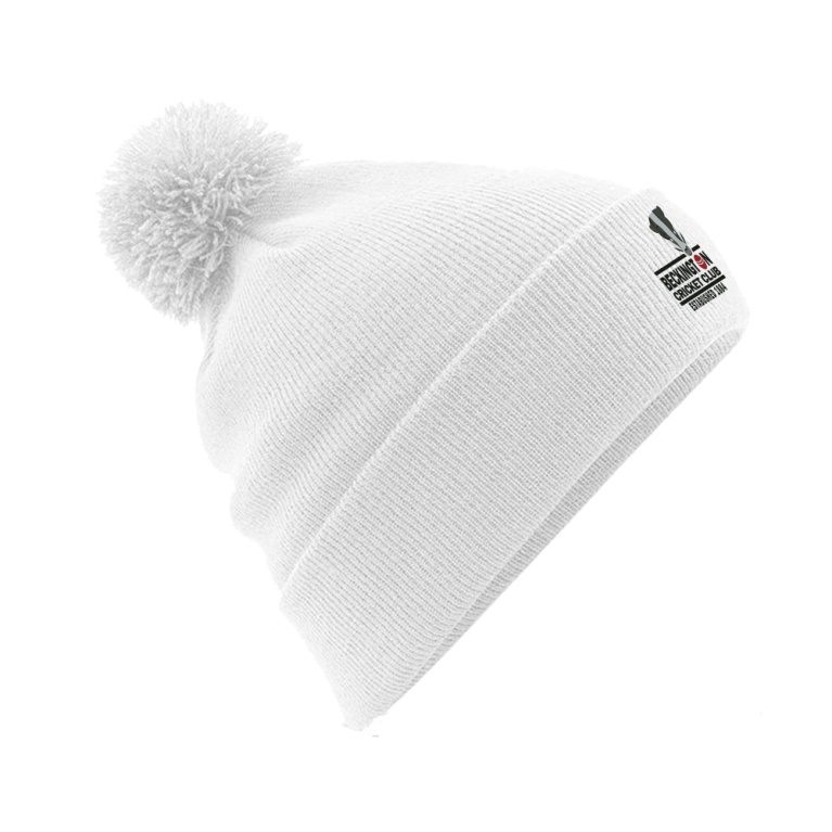 BECKINGTON CC Original Pom Pom Beanie : White